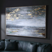 Uttermost Dawn To Dusk Abstract Landscape Hand Painted Canvas