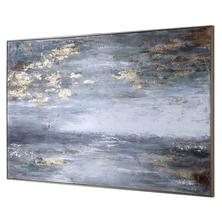 Uttermost Dawn To Dusk Abstract Landscape Hand Painted Canvas