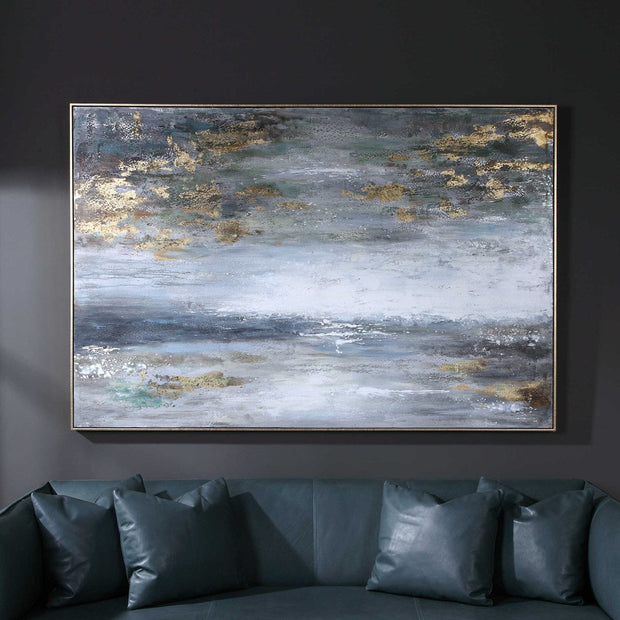 Uttermost Dawn To Dusk Abstract Landscape Hand Painted Canvas
