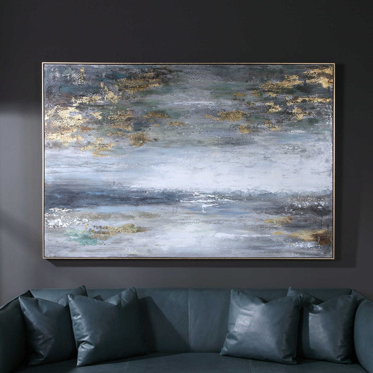 Uttermost Dawn To Dusk Abstract Landscape Hand Painted Canvas