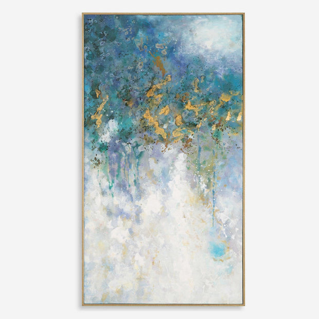 Uttermost Floating Modern Abstract Hand Painted Canvas