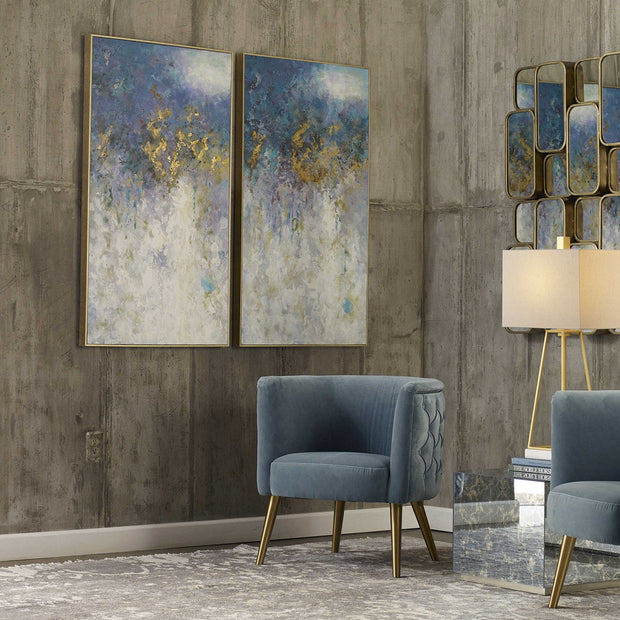 Uttermost Floating Modern Abstract Hand Painted Canvas