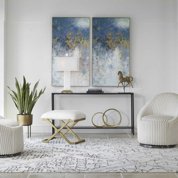Uttermost Floating Modern Abstract Hand Painted Canvas