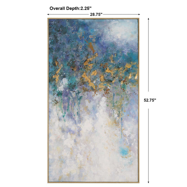 Uttermost Floating Modern Abstract Hand Painted Canvas