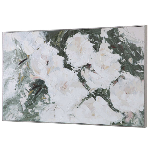 Uttermost Sweetbay Magnolias Floral Hand Painted Canvas