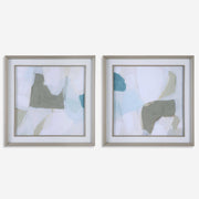 Uttermost Mist Shapes Set of 2 Framed Prints