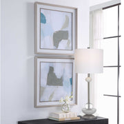 Uttermost Mist Shapes Set of 2 Framed Prints