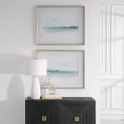 Uttermost Green Ribbon Coast Set of 2 Framed Prints