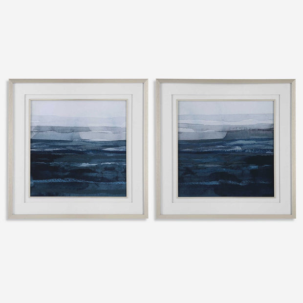 Uttermost Rising Blue Set of 2 Framed Prints