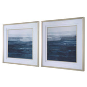 Uttermost Rising Blue Set of 2 Framed Prints