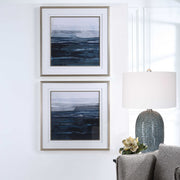 Uttermost Rising Blue Set of 2 Framed Prints