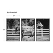 Uttermost Galloping Forward Set of 3 Horse Framed Prints