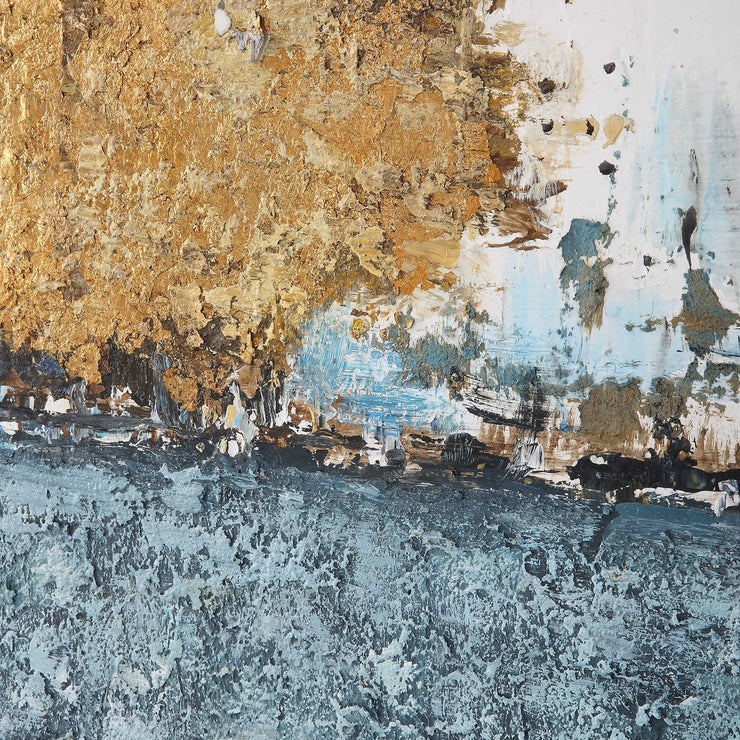 Uttermost Stacked Against Abstract Hand Painted Canvas