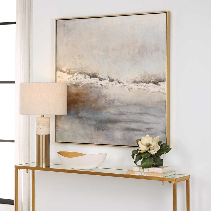 Uttermost Storm Clouds Abstract Hand Painted Canvas