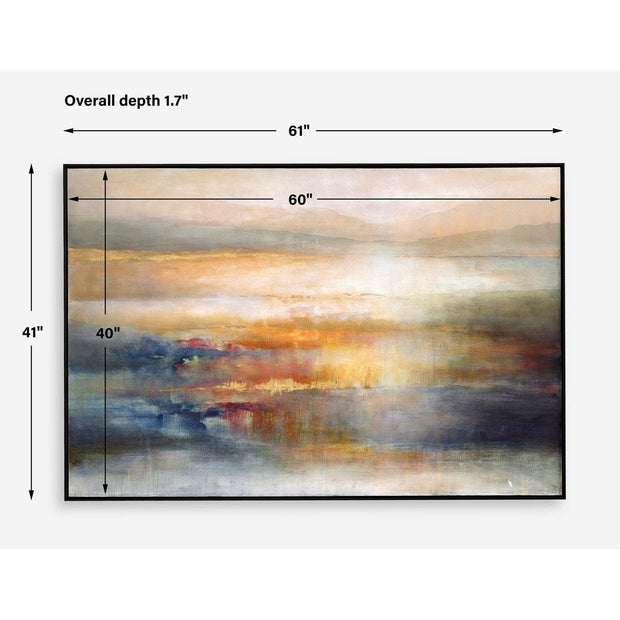 Uttermost Seafaring Dusk Hand Painted Canvas