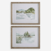 Uttermost Serene Lake Set of 2 Framed Prints
