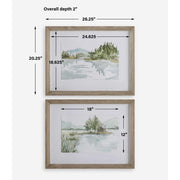 Uttermost Serene Lake Set of 2 Framed Prints