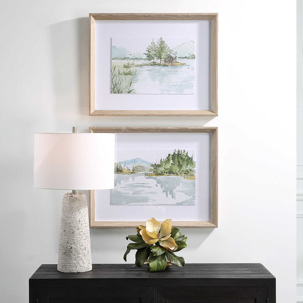 Uttermost Serene Lake Set of 2 Framed Prints