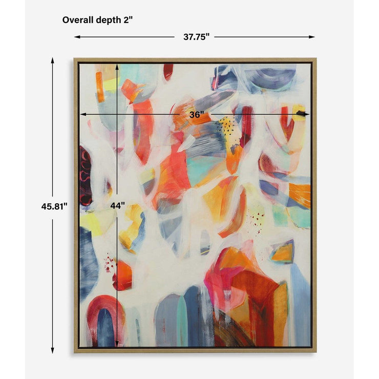 Uttermost Reawaken Abstract Framed Canvas