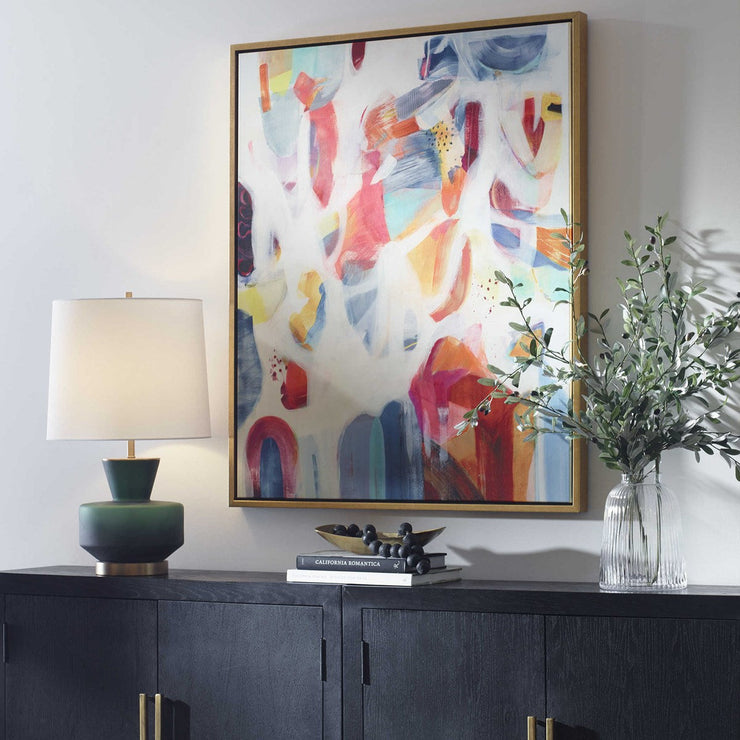Uttermost Reawaken Abstract Framed Canvas