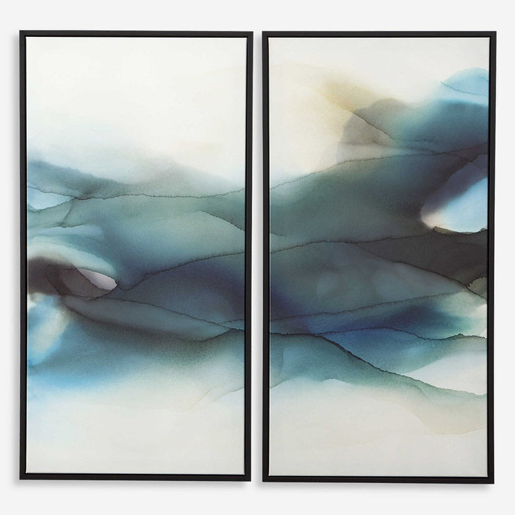 Uttermost September Desert Set of 2 Modern Framed Canvases,