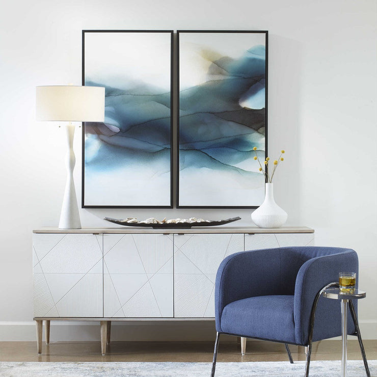 Uttermost September Desert Set of 2 Modern Framed Canvases,