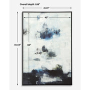 Uttermost Black And Blue Framed Canvas