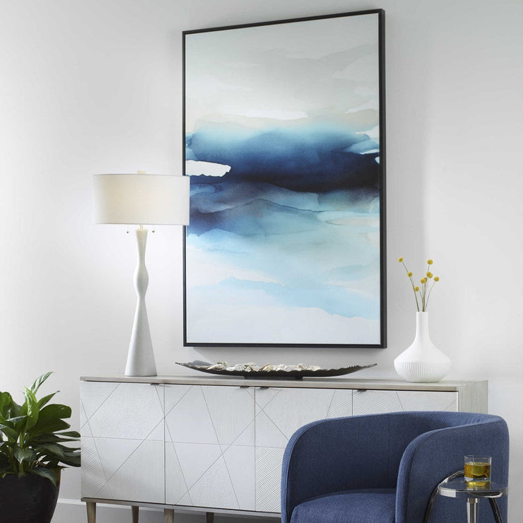 Uttermost Waves Crashing Framed Canvas