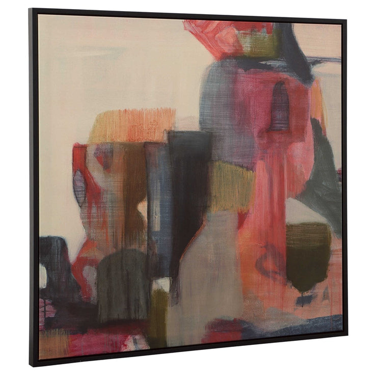 Uttermost Geranium And Ginger Framed Canvas