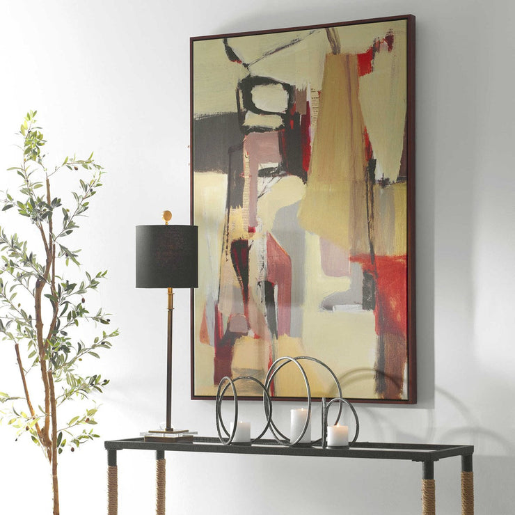 Uttermost Peaches Mixed Media Framed Canvas