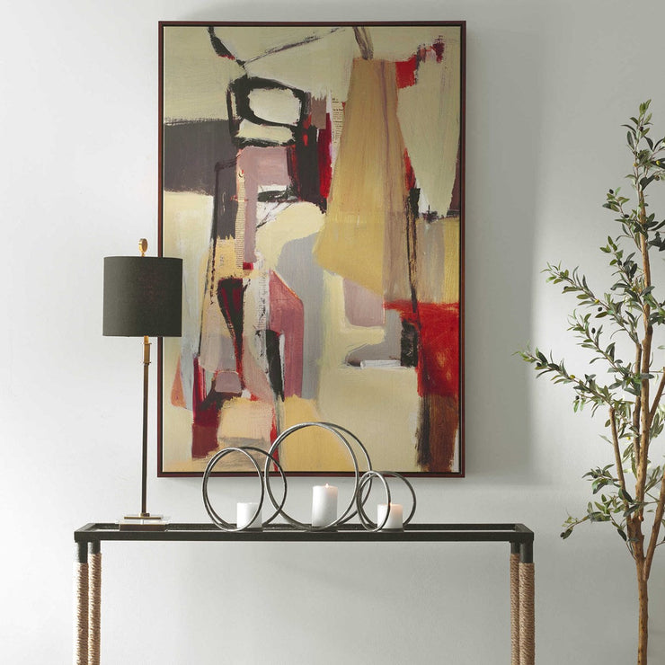 Uttermost Peaches Mixed Media Framed Canvas