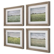 Uttermost Quiet Meadows Landscape Set of 4 Framed Prints
