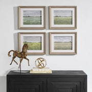 Uttermost Quiet Meadows Landscape Set of 4 Framed Prints