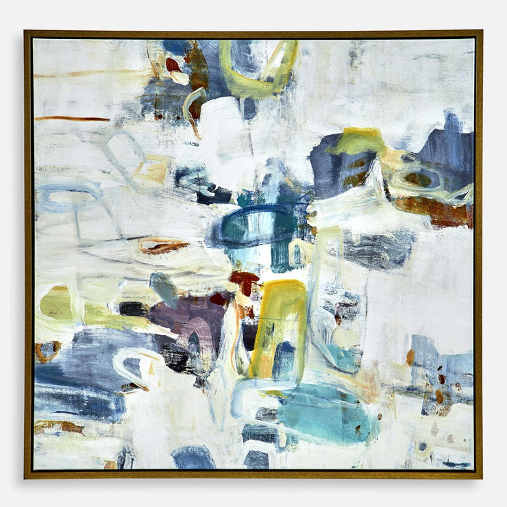 Uttermost Rolling Onward Abstract Framed Canvas