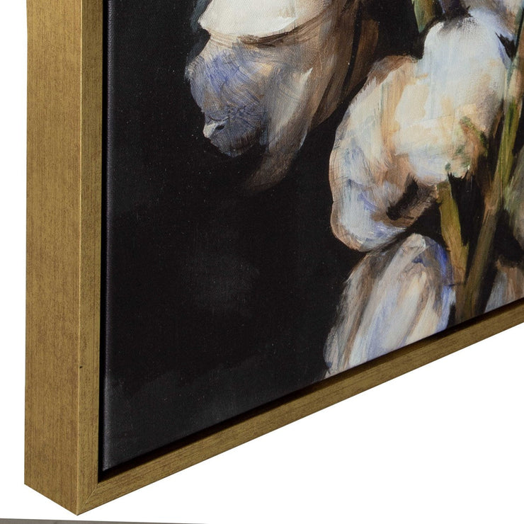 Uttermost Natural Wonder Black Floral Framed Canvas