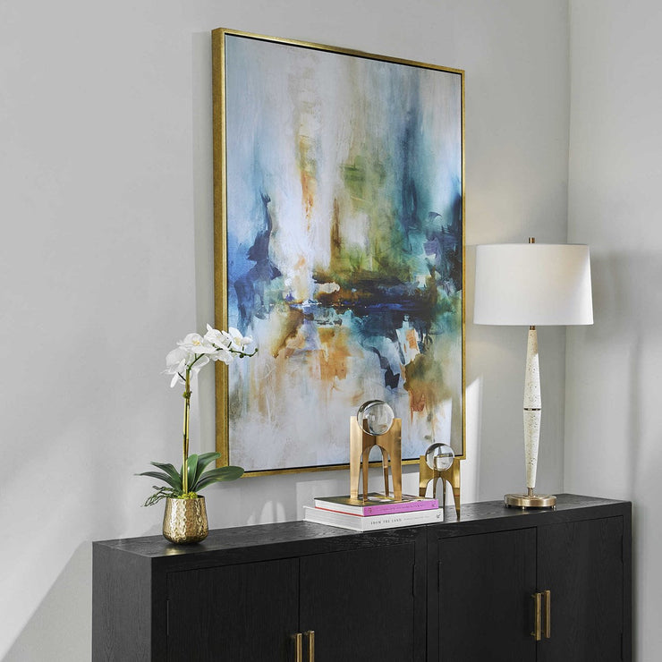 Uttermost Excursion Vibrant Modern Framed Canvas