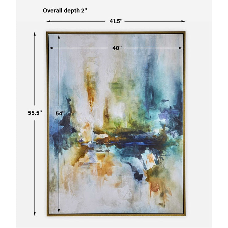 Uttermost Excursion Vibrant Modern Framed Canvas