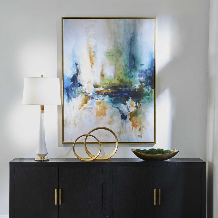 Uttermost Excursion Vibrant Modern Framed Canvas