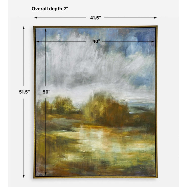 Uttermost John's Field Landscape Framed Canvas