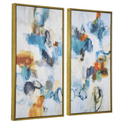 Uttermost Casual Moments Vibrant Colors Set of 2 Framed Canvases