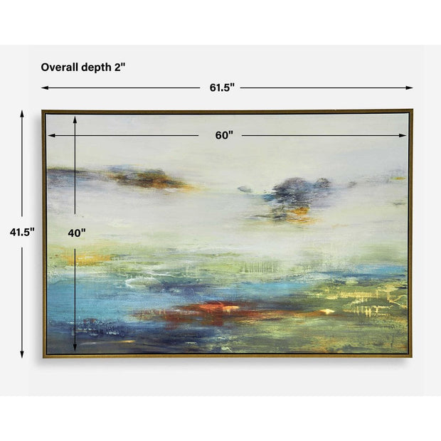 Uttermost Textured Land Abstract Framed Canvas