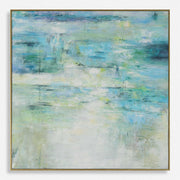 Uttermost Blissful Blue and Green Hand Painted Canvas