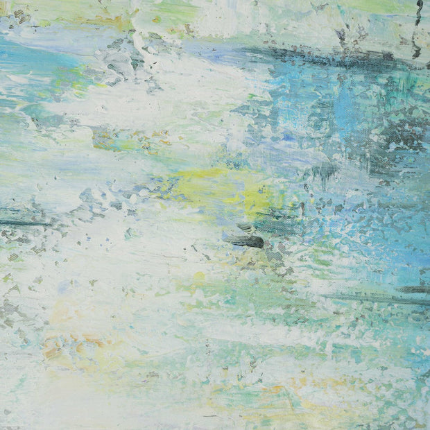 Uttermost Blissful Blue and Green Hand Painted Canvas