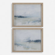 Uttermost Breezy Vista Landscape Watercolor Set of 2 Framed Prints
