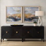 Uttermost Dusk Mountain Abstract Set of 2 Prints
