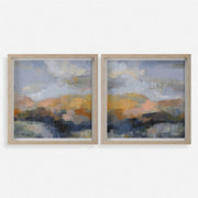 Uttermost Dusk Mountain Abstract Set of 2 Prints