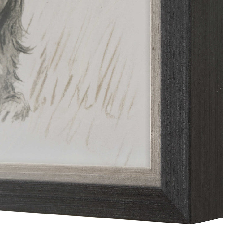 Uttermost Loyal Companion Dog Sketches Set of 9 Framed Prints