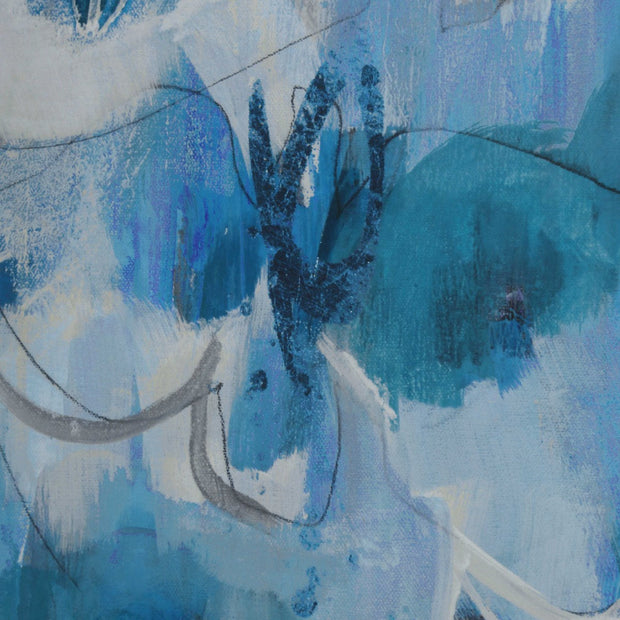 Uttermost Fresh Start Abstract Blue Florals Set of 6 Framed Prints