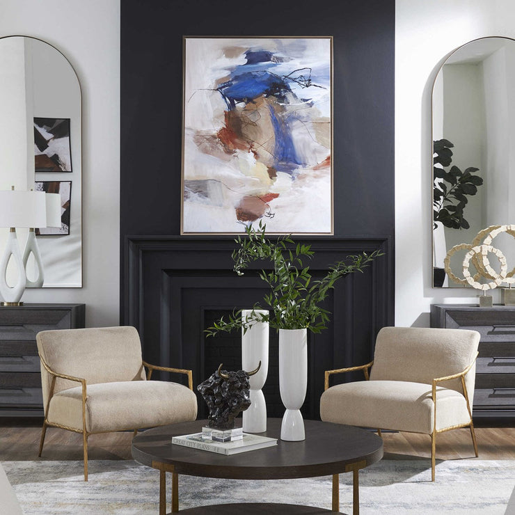 Uttermost Subtle Nuances Abstract Framed Canvas