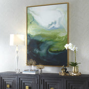 Uttermost Serene Green Framed Canvas